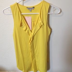 Sleeveless yellow blouse size S NWT